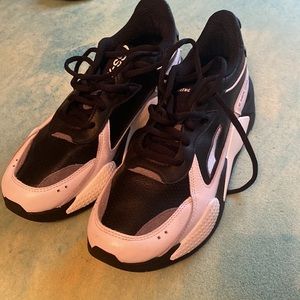 Black and White Puma RS-X (Size 10)